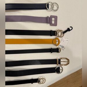 H&M Women's Belt Set - Black, Purple, Yellow